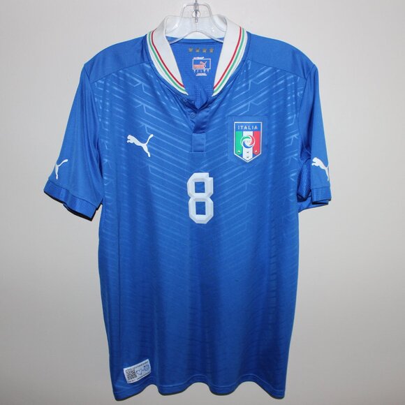 3/$188❤️anachronistic GATTUSO #8 Puma ITALY ITALIA 2012-13 home shirt jersey - Picture 1 of 14